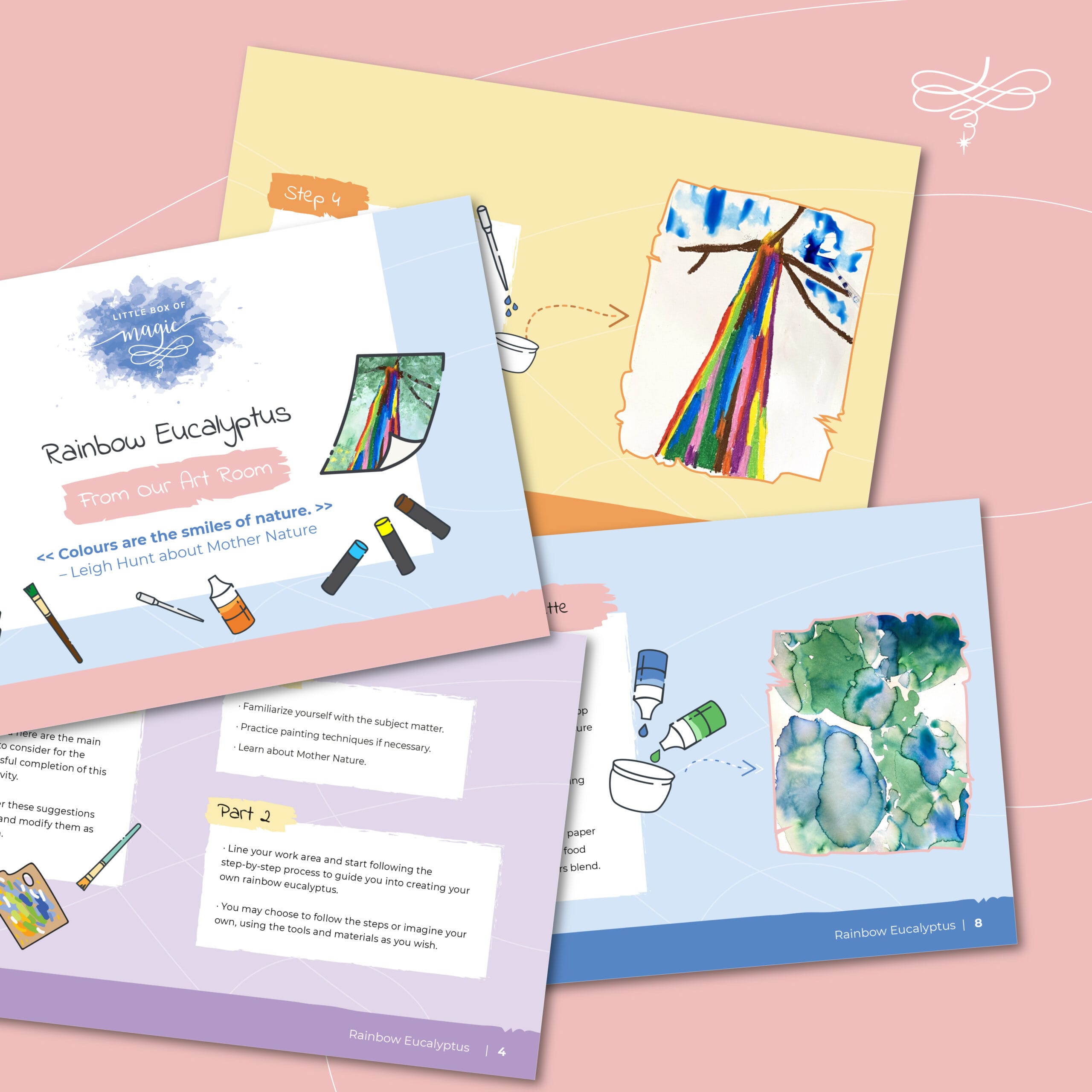 rainbow eucalyptus tree activity box