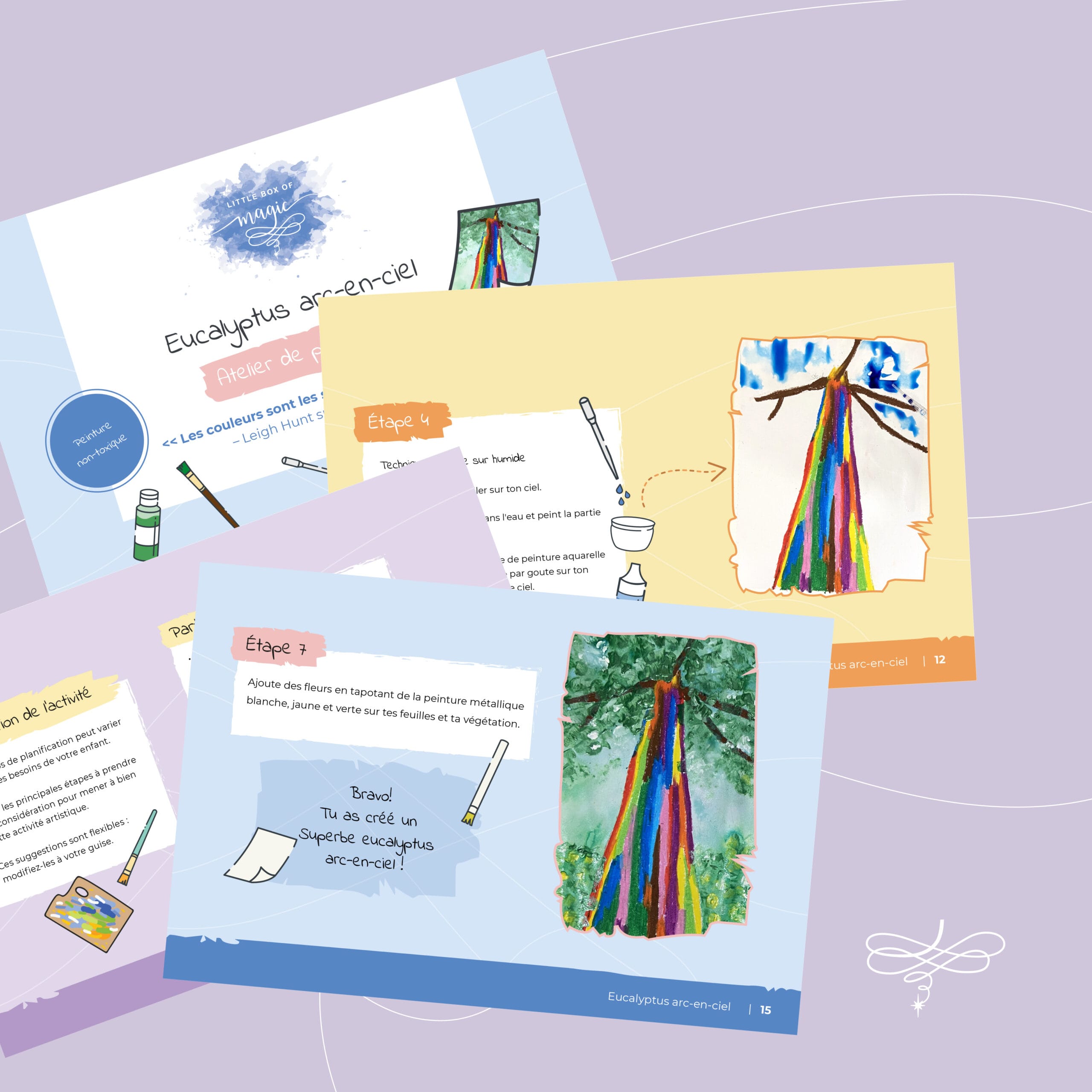 rainbow eucalyptus tree activity box (fr)
