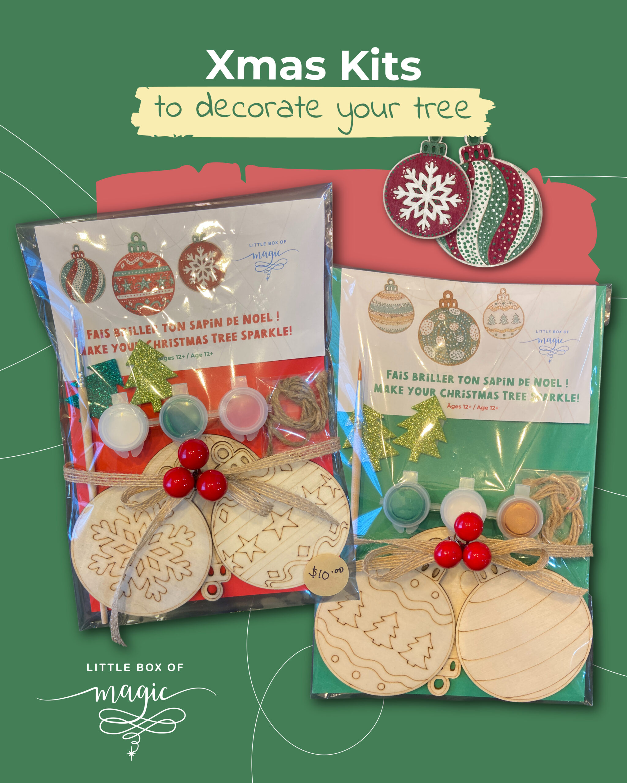 christmas ornament painting kit
