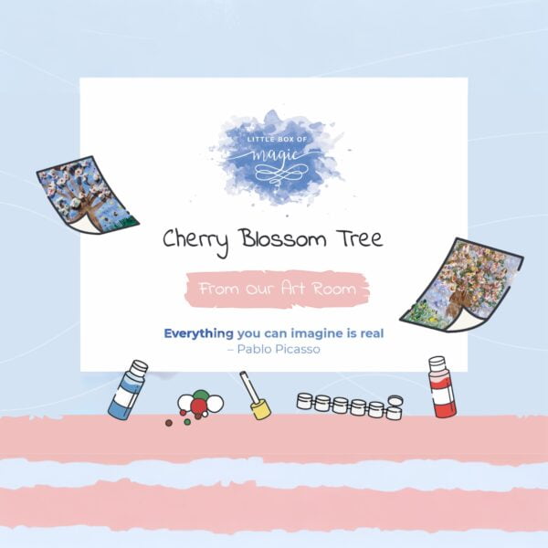cherry blossom tree teacher digial art project